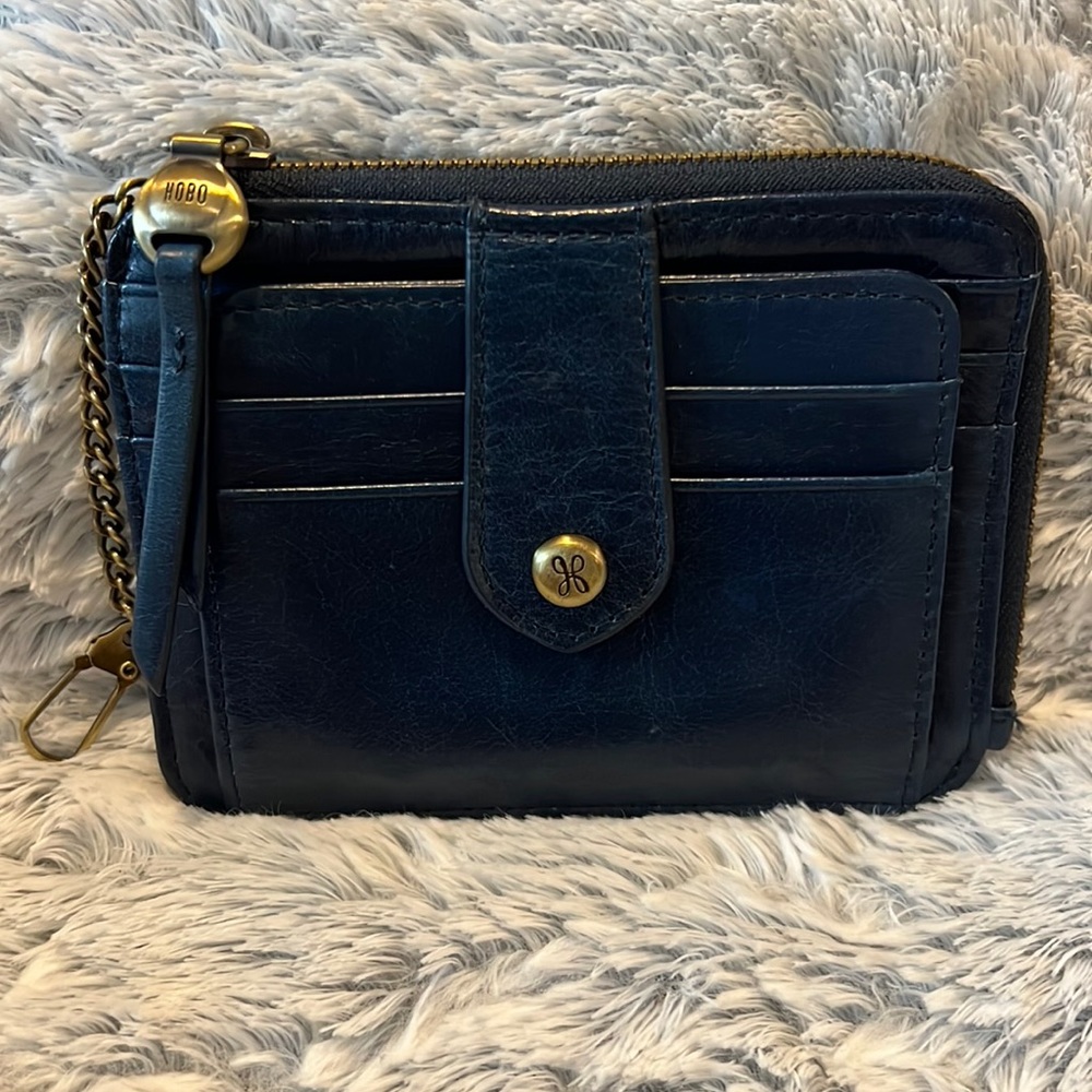 HOBO Poco Credit Card Wallet in Sapphire - NWOT